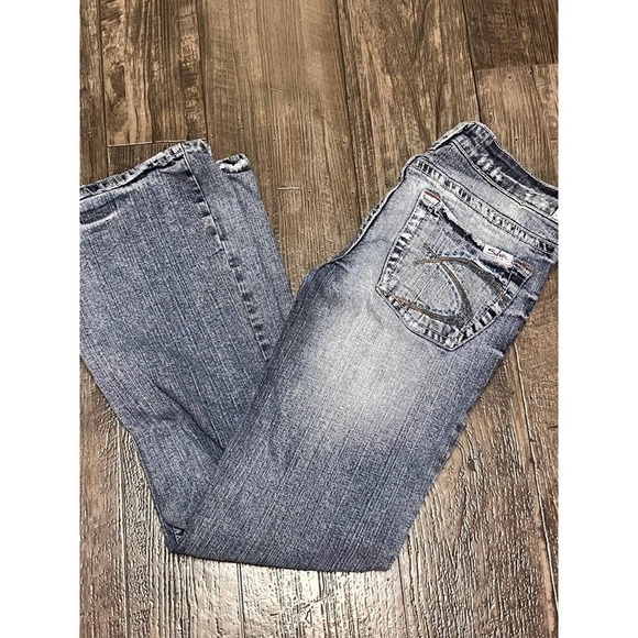 Silver Bootcut Jeans Size 26 Vintage Y2K Silver Jeans - Picture 2 of 7